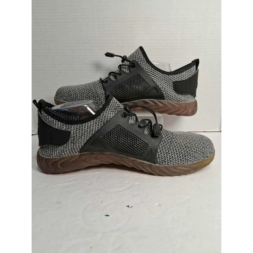 Mens Lightweight Mesh Lace‎ Up Sneakers Steel Toe Work Safety Shoes Size 14 48